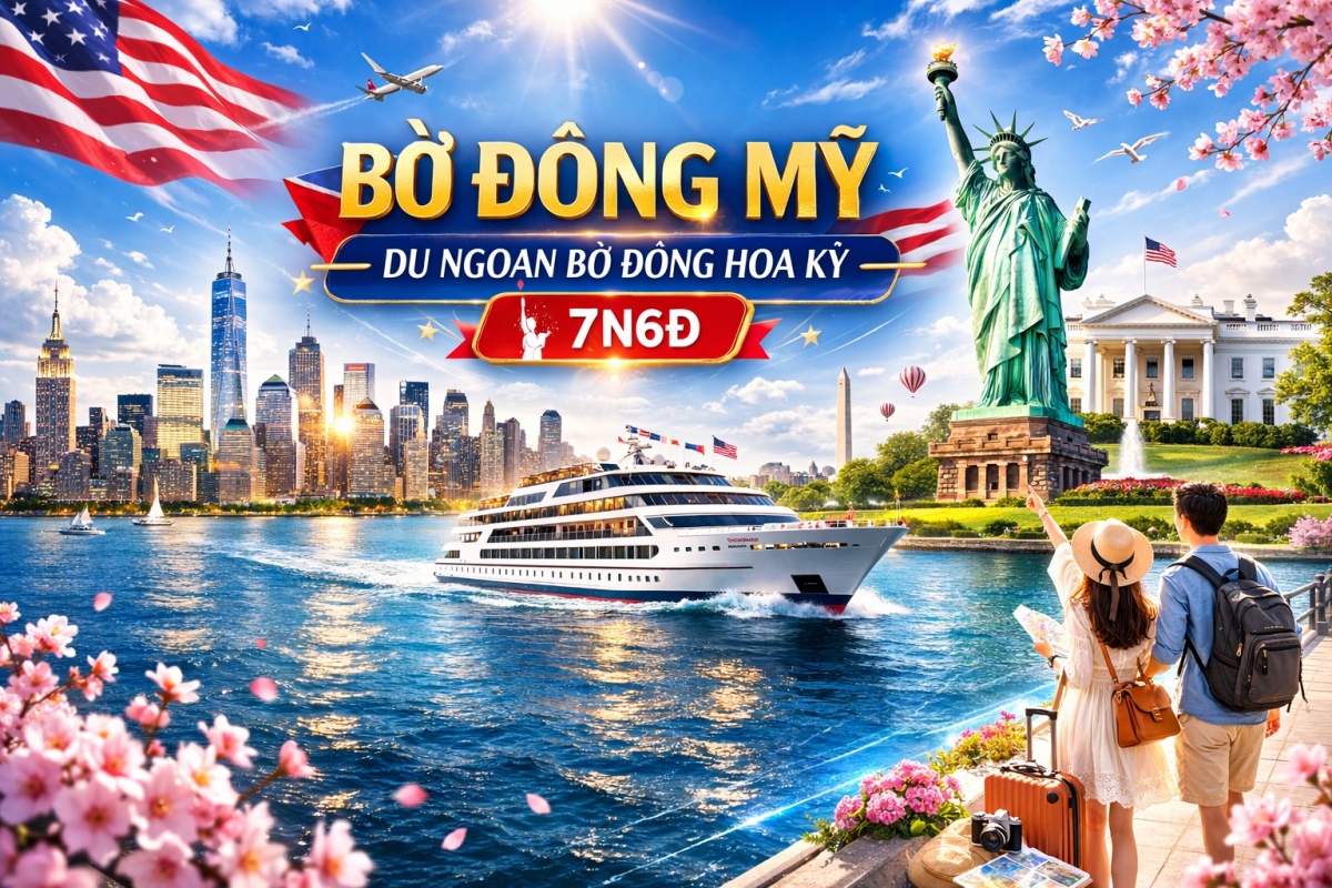 BỜ ĐÔNG HOA KỲ: New York - Philadelphia - Washington  D.C 